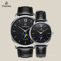 Top Quality Genuine Leather Couple Lover Wrist Watch 70017